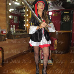 Pirata negra y blanco