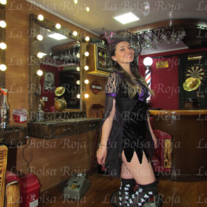 Bruja vestido corto negro