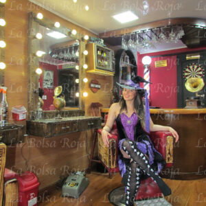 Bruja vestido corto morado