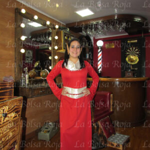 Vestido elfa roja