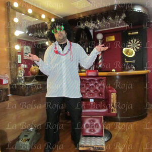 Hippy camisa blanca con rayas